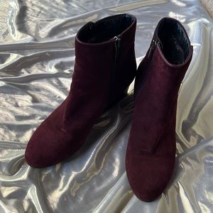 Aquatalia Suede Wedge Ankle Boots